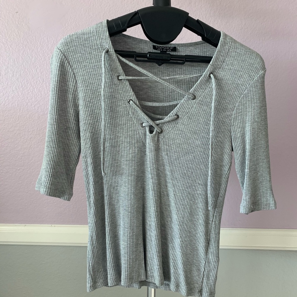 Topshop criss-cross top